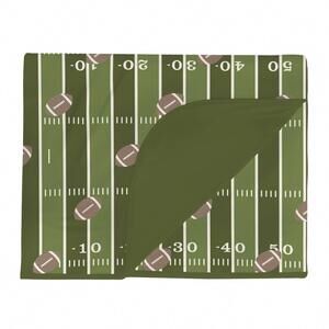 NEW KICKEE toddler blanket - 40x60 in pesto football